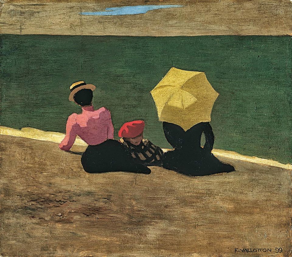Félix Vallotton, «Sur la plage» (1899) (Privatbesitz)