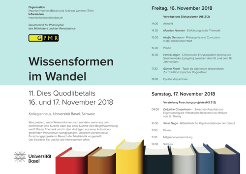 Programm 11. Dies Quodlibetalis